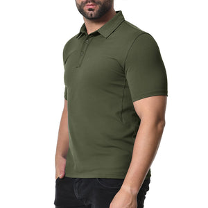 Men's Golf Tennis Casual Outdoor Summer Polo Collared Shirt - Men's Polo Shirts