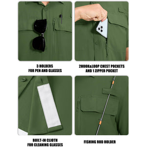 Men's Fishing Shirt UPF 50+ Lightweight Outdoor Shirt - AT23M3151