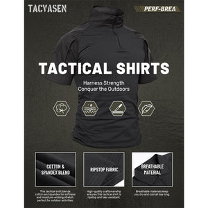 Men's Tactical Combat Shirt Ripstop Performance Tee