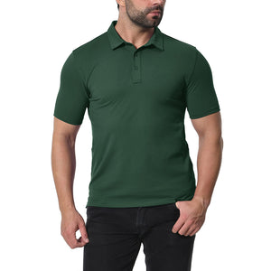 Men's Golf Tennis Casual Outdoor Summer Polo Collared Shirt - Men's Polo Shirts