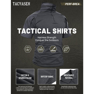 Men's Tactical Combat Shirt Ripstop Performance Tee