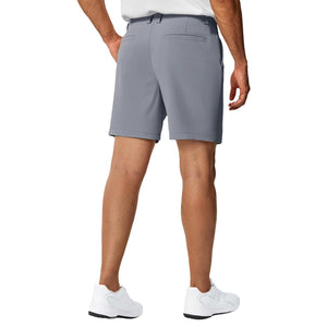 TACVASEN Light Grey Men's 7 Inch Quick Dry Golf Shorts with 6 Pockets
