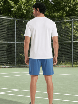 TACVASEN Light Blue Men's 7-inch Quick Dry Lightweight Athletic Running Shorts