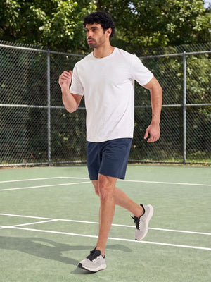 TACVASEN Navy Men's 7-inch Quick Dry Lightweight Athletic Running Shorts