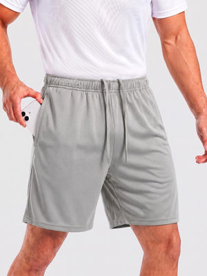 TACVASEN Light Grey Men's 7-inch Quick Dry Lightweight Athletic Running Shorts