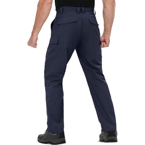 TACVASEN Navy Men's 9 Pockets Ripstop Water Repellent Tactical Pants