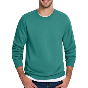 Men's Casual Crewneck Fleece Pullover Sweatshirts - google men long sleeve