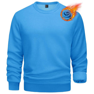 Men's Casual Crewneck Fleece Pullover Sweatshirts - google men long sleeve