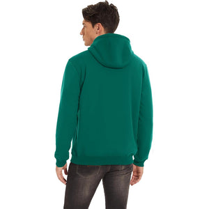 TACVASEN Emerald Green Men's Fleece Hoodie Thick Fleece Lined Sweatshirt