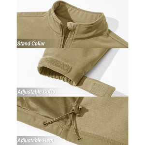 Men's Fleece Lined Softshell Waterproof Outdoor Jackets - H22M688D