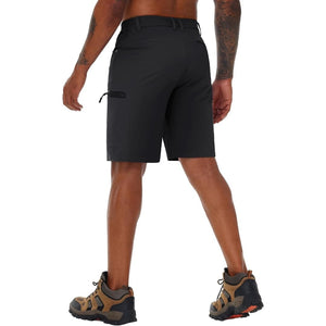 TACVASEN Black Men's Hiking Cargo Shorts 10 Inch Lightweight Outdoor Work Travel Shorts