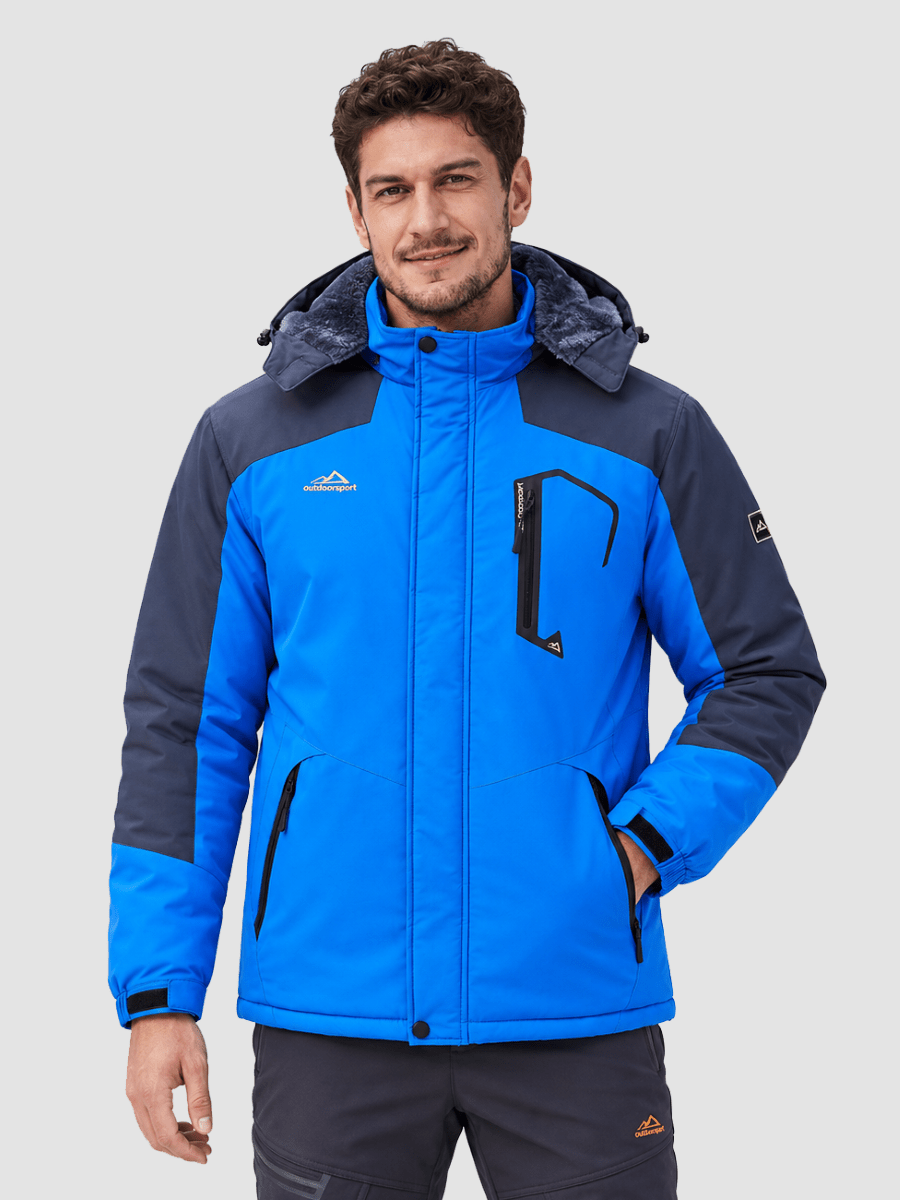 Mens Hiking Insulated Fleece Lined Winter Snow Jacket - TACVASEN