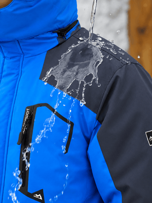 TACVASEN Royal Blue Mens Hiking Insulated Fleece Lined Winter Snow Jacket