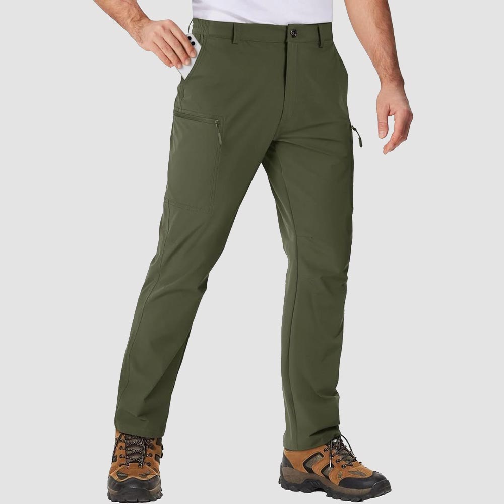 Men's Hiking Waterproof Ripstop Pants Quick Dry with 6 Pockets