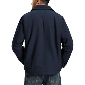 TACVASEN Navy Men's Insulated Duck Canvas Heavy Duty Work Jacket