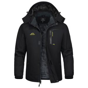 TACVASEN Black Insulated Winter Snowboard Ski Parka Jacket