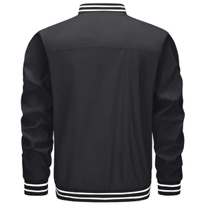 Men's Lightweight Bomber Jacket Casual Zip Up Spring Fall Windbreaker Coat - L20M202