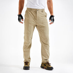 TACVASEN Khaki Lightweight Quick Dry Hiking Pants