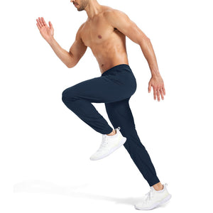 TACVASEN Navy Lightweight Quick Dry Sweat Pants for Hiking