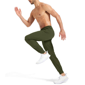 TACVASEN Orange Lightweight Quick Dry Sweat Pants for Hiking