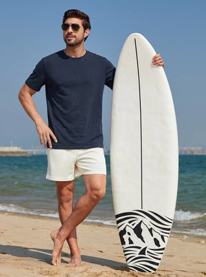 TACVASEN Navy Men's Lightweight UPF 80+ Casual Crew Neck Tees