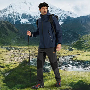 TACVASEN Navy Lightweight Softshell Outdoor Tactical Jacket