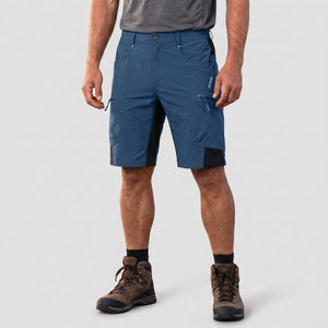 TACVASEN Blue Grey Mens Quick - dry Outdoor Cargo Shorts