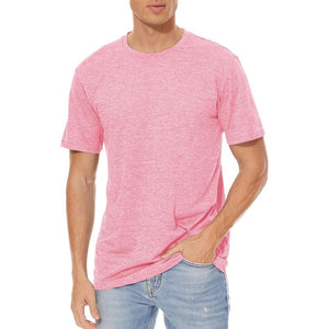 TACVASEN Black Men's Quick - Dry Solid Round Neck T-shirt