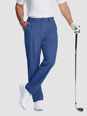 TACVASEN Blue Grey Men's Quick Dry Straight Fit Golf Casual Pants