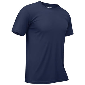 TACVASEN Navy Men's Quick - Dry Sun Protection Rash Guard T-Shirts
