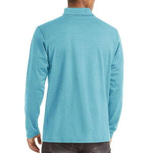 TACVASEN Lake Blue Men's Quarter Zip Thermal Fleece Lined Pullover Sweatshirt
