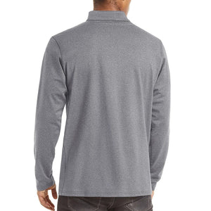 TACVASEN Light Grey Men's Quarter Zip Thermal Fleece Lined Pullover Sweatshirt