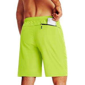 TACVASEN Black Men's Quick Dry Lightweight Water Resistant Running Shorts