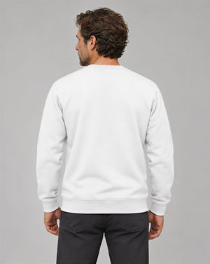 TACVASEN White Men's Sherpa Lined Sweatshirt Warm Heavyweight Fleece Pullover