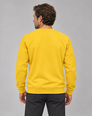 TACVASEN Yellow Men's Sherpa Lined Sweatshirt Warm Heavyweight Fleece Pullover
