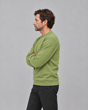 TACVASEN Emerald Green Men's Sherpa Lined Sweatshirt Warm Heavyweight Fleece Pullover