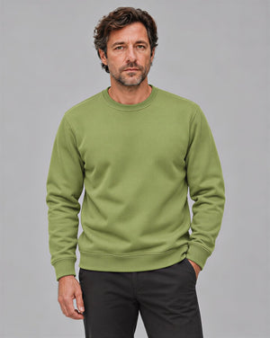 TACVASEN Emerald Green Men's Sherpa Lined Sweatshirt Warm Heavyweight Fleece Pullover
