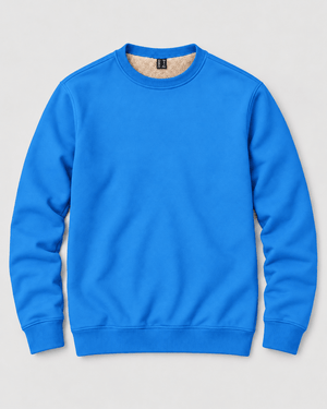 TACVASEN Azure Men's Sherpa Lined Sweatshirt Warm Heavyweight Fleece Pullover