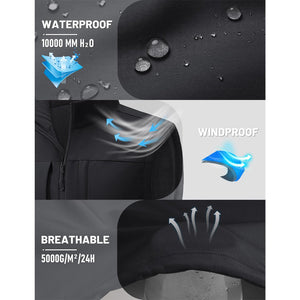 Men's Softshell Vest Windproof Waterproof Lightweight Jacket - AT25M3347