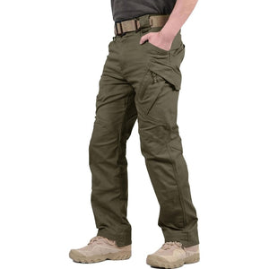 TACVASEN Army Green Men's Tactical Cargo Pants Lightweight Stretch Cotton 9 Pockets Outdoor