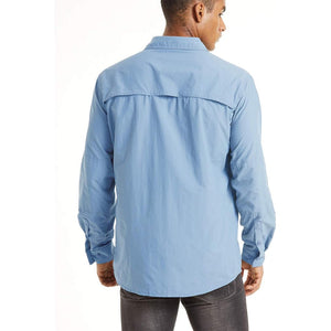 TACVASEN Khaki Men's Tactical UPF Sun Protection Long Sleeve Shirt