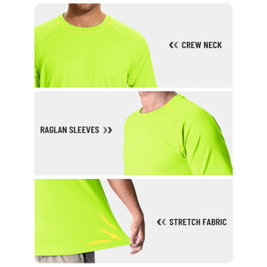 TACVASEN Blue Men's UPF 50+ Breathable Quick - Dry Outdoor Swim T-Shirt