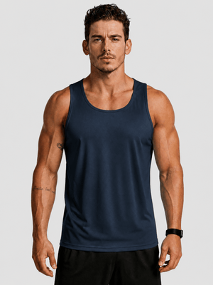 TACVASEN Navy Men's UPF 50+ Moisture Wicking Sports Vests