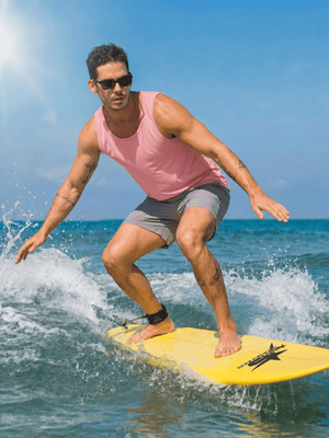TACVASEN Pink Men's UPF 50+ Moisture Wicking Sports Vests