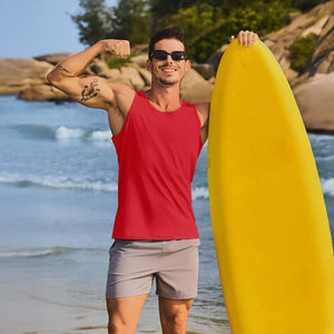 Men's UPF 50+ Quick Dry Workout & Gym Tank Top - google_men_sun_protection