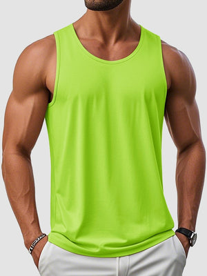 TACVASEN Green Men's UPF 50+ Quick Dry Workout & Gym Tank Top