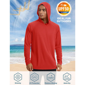TACVASEN Blue Men's UPF 50+ Sun Protective Athletic Rash Guard Shirts