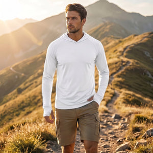 TACVASEN White Men's UPF 50+ Sun Protective Athletic Rash Guard Shirts