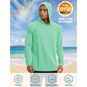 TACVASEN Blue Men's UPF 50+ Sun Protective Athletic Rash Guard Shirts