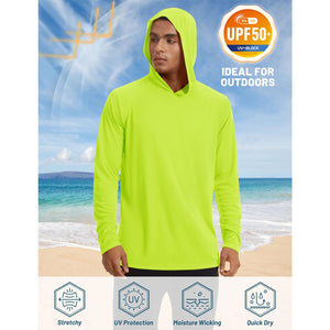 TACVASEN Blue Men's UPF 50+ Sun Protective Athletic Rash Guard Shirts